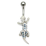 Belly Bar - Gecko (PT219) light blue / 8mm