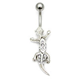 Belly Bar - Gecko (PT219) clear / 8mm