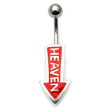 Belly Bar - Heaven (BG15) 1.6mm, 8mm, Red