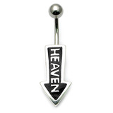 Belly Bar - Heaven (BG15) 1.6mm, 8mm, Black