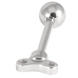 Steel Barbell with Cast Steel Attachment 1.6mm 1.6mm, 14mm, Key