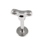 Steel Labret with Cast Steel Attachment 1.2mm 1.2mm, 9mm, Key