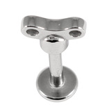 Steel Labret with Cast Steel Attachment 1.6mm - SKU 22823