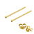 Gold Plated Silver Ear Studs with Ball GP-ST4 GP-ST5 GP-ST6 GP-ST7 GP-ST21 GP-ST23 - SKU 22856