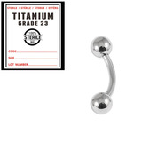 Sterile Titanium Micro Curved Bar 1.2mm - SKU 23012