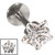 Steel Internally Threaded Claw Set Star Jewelled Labrets 1.2mm - SKU 23138