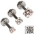 Steel Triple Piercing - Internally Threaded Claw Set Jewelled Labrets 1.2mm - SKU 23147