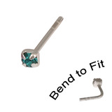 Crystal Nose Stud (Bend to fit) (ST11 ST12 ST13) - SKU 23175