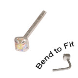 Crystal Nose Stud (Bend to fit) (ST11 ST12 ST13) - SKU 23178