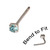 Crystal Nose Stud (Bend to fit) (ST11 ST12 ST13) - SKU 23180