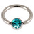 Steel Jewelled BCR 1.0mm Turquoise / 6 - alternative image