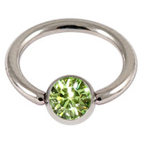Steel Jewelled BCR 0.8mm Light Green / 8