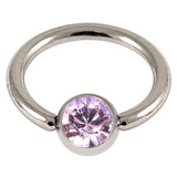 Steel Jewelled BCR 1.2mm 1.2mm, 12mm, Lilac