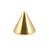 Zircon Steel Cones (Gold colour PVD) - SKU 23333