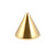 Zircon Steel Cones (Gold colour PVD) - SKU 23333