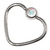 Steel Jewelled Continuous Heart Twist Rings - SKU 23400