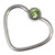 Steel Jewelled Continuous Heart Twist Rings - SKU 23406