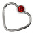 Steel Jewelled Continuous Heart Twist Rings - SKU 23412