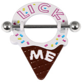 Lick Me Ice Cream Cone Shield Nipple Bar - SKU 23694