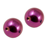 Titanium Clip in Ball (for BCR) 4mm, Purple, 2 balls (a pair)