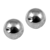Titanium Clip in Ball (for BCR) 4mm, Mirror Polish, 2 balls (a pair)