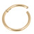 Zircon Steel Hinged Segment Ring (Gold colour PVD) (Clicker) - SKU 23840
