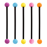 Bioflex Industrial Scaffold Barbells - Neon Balls - SKU 23870