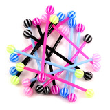 Bioflex Industrial Scaffold Barbells - Beach Balls 1.6mm, 34mm, 5mm, Random Pack of 5
