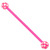 Bioflex Industrial Scaffold Barbells - Multi-Star 1.6mm, 34mm, 5mm, Pink shaft with Pink Multi Star Balls - alternative image