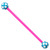 Bioflex Industrial Scaffold Barbells - Multi-Star 1.6mm, 34mm, 5mm, Pink shaft with Blue Multi Star Balls - alternative image