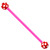 Bioflex Industrial Scaffold Barbells - Multi-Star 1.6mm, 34mm, 5mm, Pink shaft with Red Multi Star Balls - alternative image