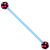 Bioflex Industrial Scaffold Barbells - Multi-Star 1.6mm, 34mm, 5mm, Blue shaft with Black Multi Star Balls - alternative image