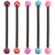 Bioflex Industrial Scaffold Barbells - Multi-Star 1.6mm, 36mm, 5mm, Pack of 5 Black Shafts with Multi Star Balls - alternative image