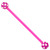 Bioflex Industrial Scaffold Barbells - Multi-Star 1.6mm, 36mm, 5mm, Pink shaft with Purple Multi Star Balls - alternative image