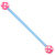 Bioflex Industrial Scaffold Barbells - Multi-Star 1.6mm, 36mm, 5mm, Blue shaft with Pink Multi Star Balls - alternative image