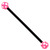 Bioflex Industrial Scaffold Barbells - Multi-Star 1.6mm, 36mm, 5mm, Black shaft with Pink Multi Star Balls - alternative image