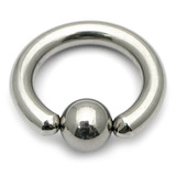 Titanium BCR 2.5mm Large Gauge (Ball Closure Ring) 2.5mm, 13mm (6mm ball)