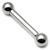 Titanium Barbells (Large Gauge) 2.4mm - SKU 24286