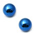 Titanium Threaded Balls 1.2mm, 3mm, Blue - 2 balls - alternative image