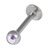Titanium Jewelled Labrets 1.2mm 2.5mm Ball (Mirror Polish) - SKU 24707