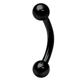 Black Steel Curved Bars 1.6mm 12mm, 5mm, 5mm