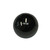 Black Steel Threaded Balls - SKU 24836