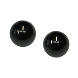 Black Steel Threaded Balls - SKU 24837