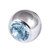 Titanium Threaded Jewelled Balls 1.6x5mm - SKU 24906