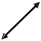 Black Titanium Coned Barbells 1.6mm 1.6mm, 20mm, 5mm base and 5mm height