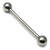 Titanium Barbell 1.6mm 18-28mm 1.6mm, 28mm, 6mm, Mirror Polish - alternative image
