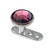 Titanium Dermal Anchor with Jewelled Disk Top (5 and 5.5mm diameter) - SKU 25079