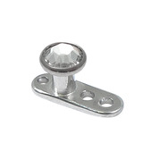 Titanium Dermal Anchor with Jewelled Disk Top (3mm diameter) - SKU 25091