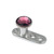 Titanium Dermal Anchor with Jewelled Disk Top (3mm diameter) - SKU 25103