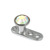 Titanium Dermal Anchor with Jewelled Disk Top (3mm diameter) - SKU 25106